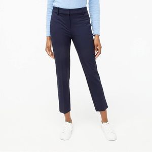J. Crew Cameron cropped pant in stretch navy - 0